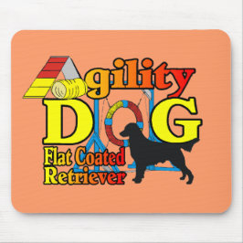Flachbeschichtete Retriever-Agility-Geschenke Mousepad