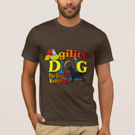 Flachbeschichtete Retriever-Agility-Geschenke T-Shirt