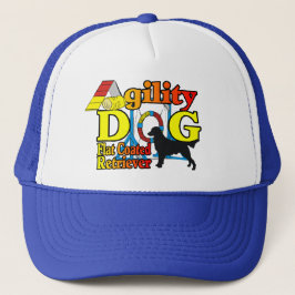 Flachbeschichtete Retriever-Agility-Geschenke Truckerkappe
