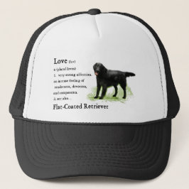 Flachbeschichtete Retriever Art Print Truckerkappe