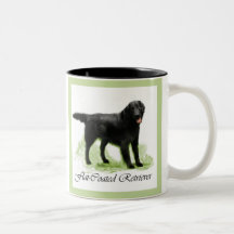 Flachbeschichtete Retriever Art Print