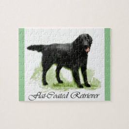 Flachbeschichtete Retriever Kunstgeschenke