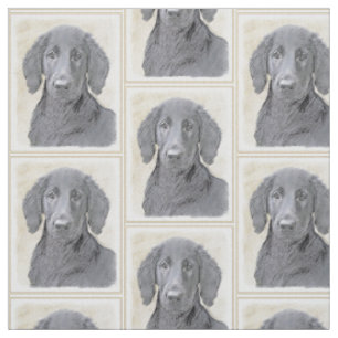 Flachbeschichtete Retriever-Malerei - Original Hun Stoff