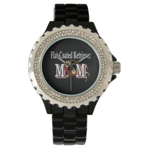 Flachbeschichtete Retriever-Mama Geschenke Armbanduhr