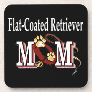 Flachbeschichtete Retriever-Mama Geschenke Untersetzer