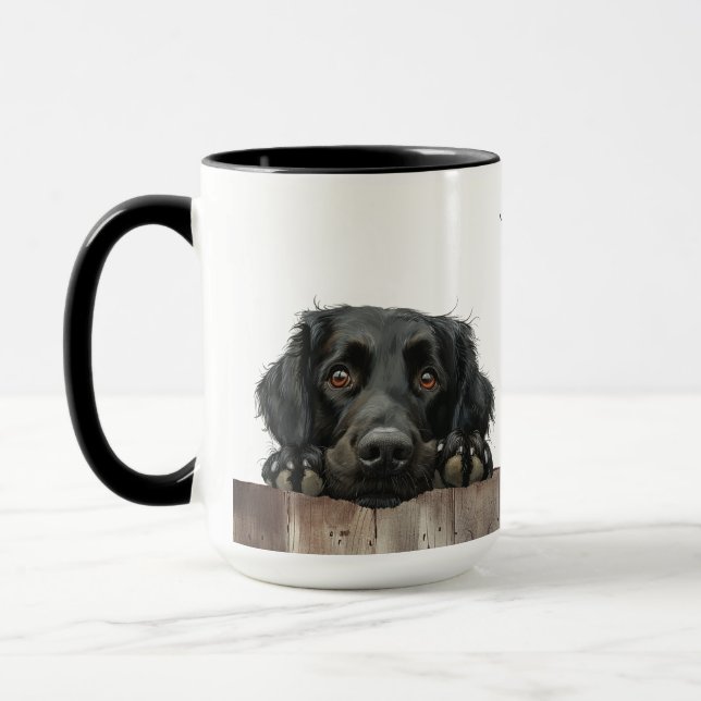 Flachbeschichtete Retriever-Tasse Tasse (Links)