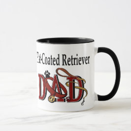 Flachbeschichtete Retriever-Vater-Geschenke Tasse