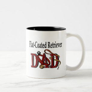 Flachbeschichtete Retriever-Vater-Tasse Zweifarbige Tasse