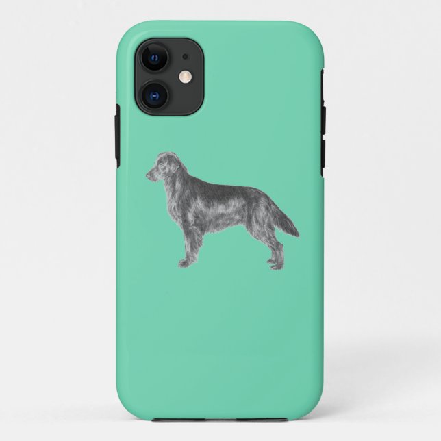 Flachbeschichteter Retriever-FCR Case-Mate iPhone Hülle (Rückseite)