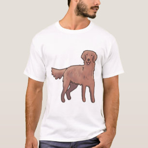 Flachbeschichteter Retriever-Hund Delight � Süße T T-Shirt