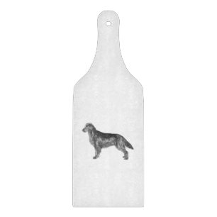 Flachbeschichteter Retriever Schneidebrett