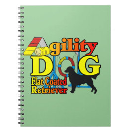 Flachbeschichtetes Retriever-Agility Notizblock