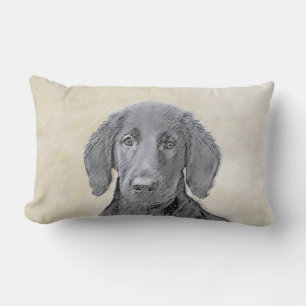 Flachbeschichtetes Retriever-Gemälde - Originale H Lendenkissen