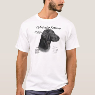 Flachbeschichtetes Retriever-History-Design T-Shirt