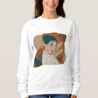 Flachbild-Design mit rohen Farben Sweatshirt