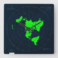 Flachbild-Earth-Map-Festplattenuhr