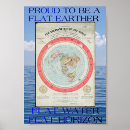 Flachbild-Earth-Map-Poster Poster