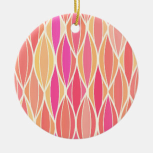 Flachbildschirm aus dem Mittelalter - rosa, korall Keramikornament