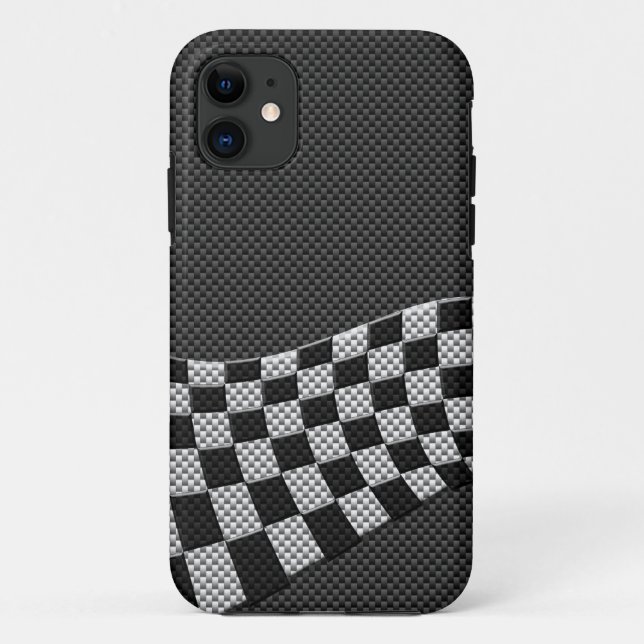 Flachbildschirm-Dekor für die Carbon Fibre Racing- Case-Mate iPhone Hülle (Rückseite)