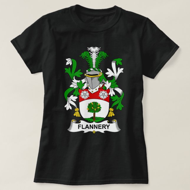Flachbildschirm-Familienwappen T-Shirt (Design vorne)