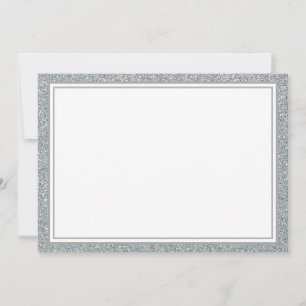 Flachbildschirm-Silver-Glitzer Mitteilungskarte