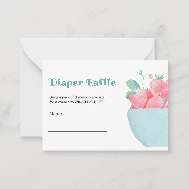 Flachbildschirm-Windeln für Babydusche Mitteilungskarte (Vorderseite)