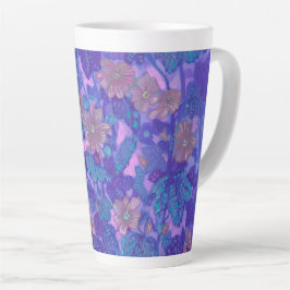Flachblüten, Malva-Blume Blumenbilder Lila Milchtasse
