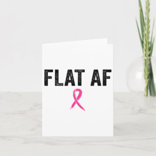 Flache Af- und rosafarbene Schleimhaut für Brustkr Karte