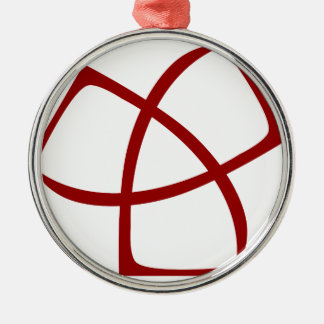 Flache AJC Verzierung Ornament Aus Metall