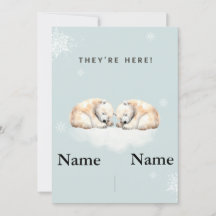 Flache Ankündigungskarte