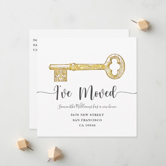 Flache Ankündigungskarte Ankündigung (Vorderseite/Rückseite Beispiel)