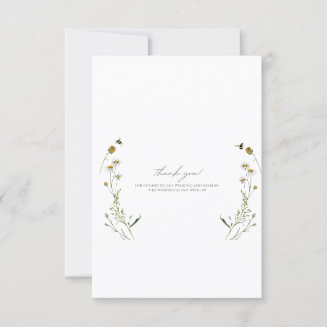 Flache Dankeskarte (Vorderseite)