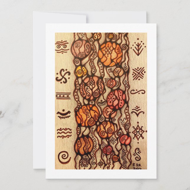 Flache Dankeskarte (Vorderseite)