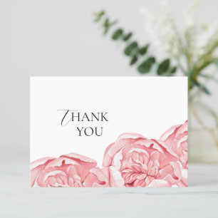 Flache Dankeskarten Brautparty Dankeskarte