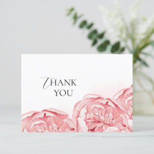 Flache Dankeskarten Brautparty Dankeskarte