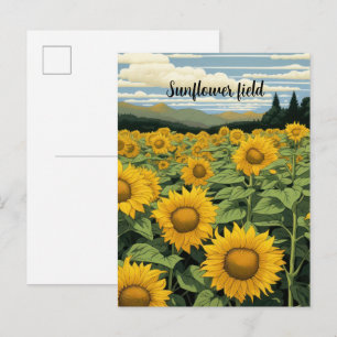 Flache Dankeskarten Postkarte