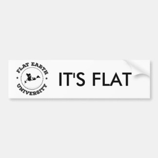 Flache Erde -- Autoaufkleber