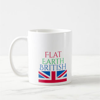 Flache Erde Briten Kaffeetasse