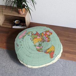 Flache Erde Karte Kissen - Einzigartiges Dekorativ