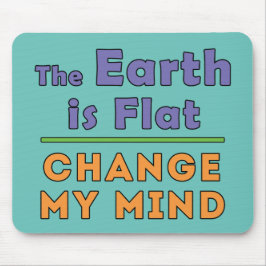 flache Erde Mousepad