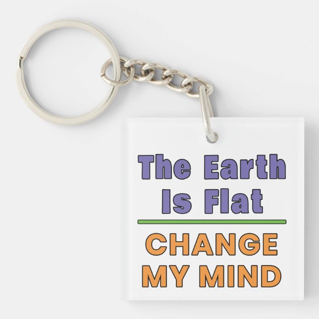 Flache Erde Schlüsselanhänger (Vorderseite)