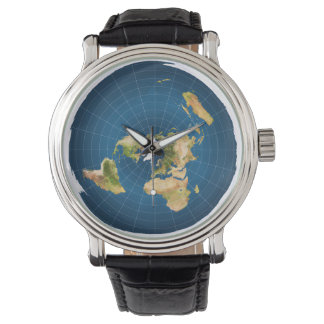 Flache Erde Uhr