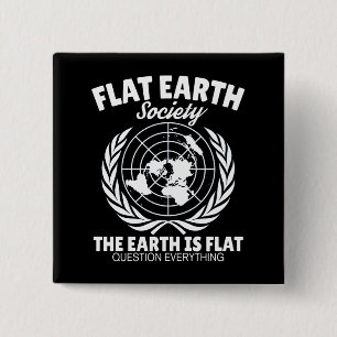 Flache Erdgesellschafts-Gläubiger-Science Fiction Button