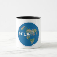 Flache Erdkaffee-Tasse | #flataf | flache Erde