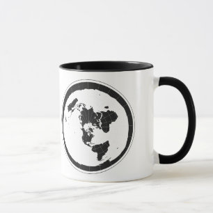 Flache Erdkaffee-Tasse Tasse