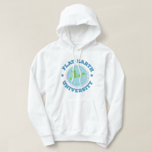 Flache Erduniversität -- Blau Hoodie