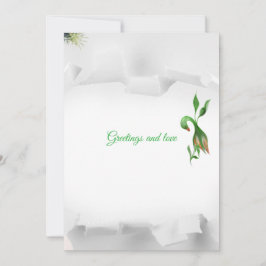 Flache Feiertagskarte