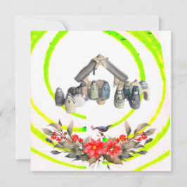 Flache Feiertagskarte