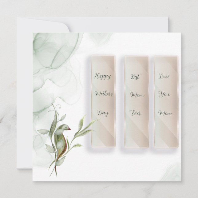 Flache Feiertagskarte (Vorderseite)