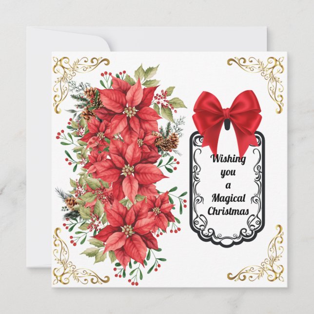 Flache Feiertagskarte (Vorderseite)